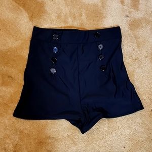 Sailor-ish swim bottoms